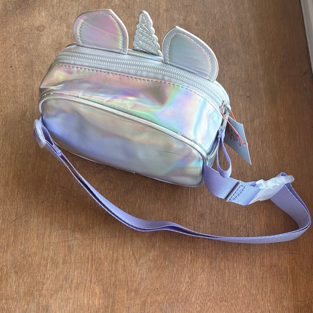6/$20 Cat & Jack Glitter Fanny Pack w/Glitter Stars Crossbody Waist Bag NWT - Picture 3 of 4